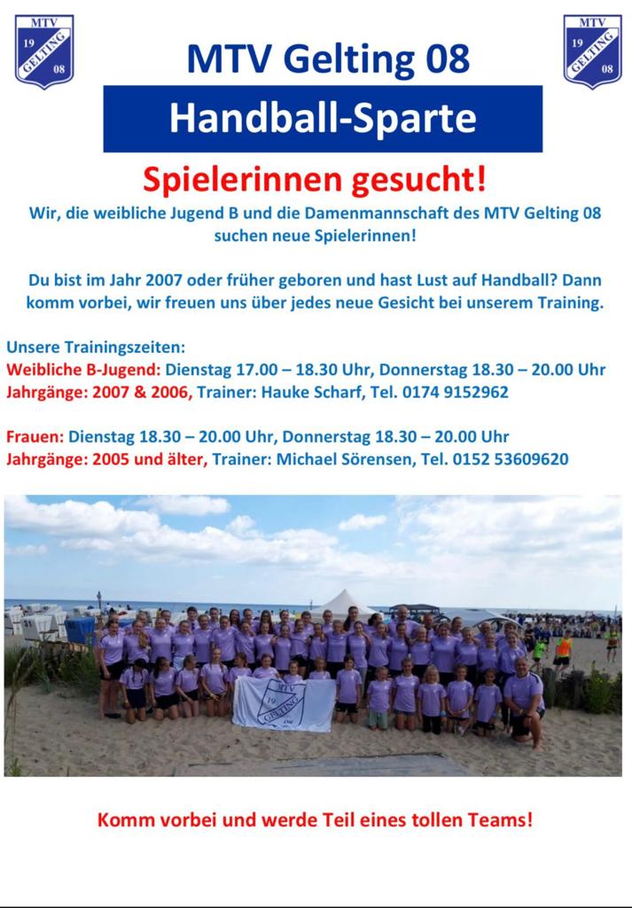 Handballerinnen gesucht